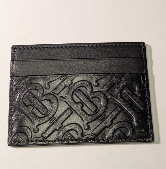 Burberry Leather Monogram Card Case NWOT - Picture 2 of 6